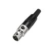 Adam Hall Connectors 7919 - Zcze wtyczkowe Mini XLR do kabla, 3-stykowe XLR, eski
