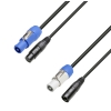 Adam Hall Cables 8101 PSDT 0300 - Wejcie Power Twist i XLR eskie na wyjcie Power Twist i XLR mskie 3 m