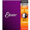 Elixir 11052 NW 80/20 Bronze struny do gitary akustycznej 12-53