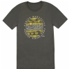 Fender Cali Coastal Yellow Waves Men′s T-Shirt, Gray, S koszulka