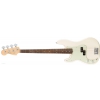 Fender American Pro Precision Bass Left-Hand, Rosewood Fingerboard, Olympic White gitara basowa