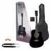 VGS Electro-Acoustic Gitara elektroakustyczna zestaw, czarny
