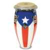 Latin Percussion Conga Mini Tunable Puerto Rican Flag
