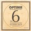 Optima (654667) NO6.GNHT struny do gitary klasycznej No. 6 24-karatowe zoto - Komplet Nylon Gold high