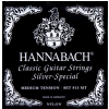 Hannabach (652529) E815 MT struny do gitary klasycznej (medium) - Komplet 3 strun Diskant