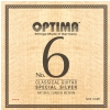 Optima (654637) NO6.SCMT struny do gitary klasycznej No. 6 Special Silver - Komplet Carbon medium