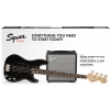 Fender Precision Bass PJ Pack, Laurel Fingerboard, Black, 230V UK zestaw