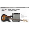 Fender Squier Affinity Series Precision Bass PJ Pack Laurel Fingerboard BSB Gig Bag Rumble 15 zestaw