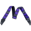 Jackson Strap with Double V Pattern, Black/Purple  pasek gitarowy