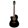 Ortega RCE138-T4BK-L gitara elektroklasyczna z pokrowcem, leworczna