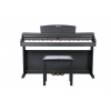 Dynatone SLP-150 BLK - pianino cyfrowe, czarne z ławą