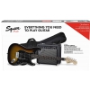 Fender Squier Affinity Stratocaster HSS Pack Brown Sunburst, gitara elektryczna + wzmacniacz + pokrowiec + pasek + kabel + kostki