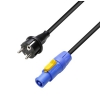 Adam Hall Cables 8101 PCON 0500 - Przewd zasilania CEE 7/7 ? Powercon 1,5 mm2 5 m