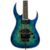 BC Rich Shredzilla Prophecy Exotic Archtop Floyd Rose Burl Top Cyan Blue gitara elektryczna