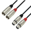 Adam Hall Cables K3 TMF 0100 - kabel 2xXLRm / 2xXLR, 1 m