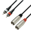 Adam Hall Cables K3 TMC 0600 - kabel 2xRCA / 2xXLRm, 6 m