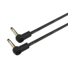 Adam Hall Cables K4 IRR 0080 FLM - kabel instrumentalny TS / TS, paskie wtyki zocone, 0.8 m
