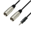 Adam Hall Cables K3 YWMM 0600 - mini TRS / 2xXLRm, 6 m