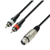 Adam Hall Cables K3 YFCC 0600 - kabel 2xRCA / XLR, 6 m
