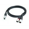 Procab REF735 kabel XLRf -> 2x XLRm 1,5m