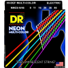 DR NMCE Neon Multi Color struny do gitary elektrycznej  09-46