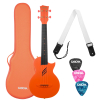 Cascha Carbon Fibre Orange Set ukulele koncertowe