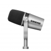 Shure Shure MV7-S Mikrofon dynamiczny do podcastw (srebrny)