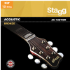 Stagg AC12STBR struny do gitary akustycznej dwunastostrunowej 10-47