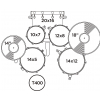 Mapex VE-5044 FTC VX zestaw perkusyjny