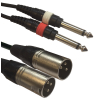 Accu Cable AC 2XM-2J6M/3 2x XLRm/ 2x jack mono (TS) 3m