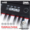 DNA PP 88 - pianino cyfrowe, kolor czarny