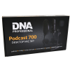 DNA PODCAST 700 - mikrofon pojemnociowy USB zestaw -pop-filtr, statyw stoowy, uchwyt antywstrzsowy