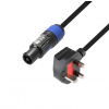 Adam Hall Cables 8101 PCON 0150 GB - Power Cord BS1363/A  Powercon 1.5mm2 1.5m