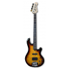Lakland Skyline 44-02 Deluxe Bass, 4-String - Quilted Maple Top, Three Tone Sunburst Gloss gitara basowa