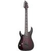 Schecter 2468 Omen Elite 7 MultiScale Black Cherry Burst Link gitara elektryczna leworczna