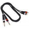 Hot Wire Basic kabel 2xTS - 2xRCA 1,5m