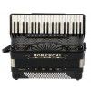 Moreschi ST 412 Deluxe  41/4/11+M 120/5/4 Musette akordeon (czarny)