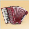Paolo Soprani Studio 80 37/3/7 80/5/4 akordeon (czerwony)