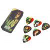 Dunlop Bob Marley PT01M kostki rozmiar: medium - metalowe pudeko zawierajce 6 sztuk kostek z wizerunkiem BOB′a MARLEY′a - RASTA 1