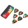 Dunlop Bob Marley PT02H kostki rozmiar: heavy - metalowe pudełko zawierające 6 szt. kostek z wizerunkiem BOB′a MARLEY′a - RASTA 2 