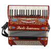 Paolo Soprani Super King Cassotto (3+1) 41/4/13+M 120/5/7 Musette akordeon, kolor czerwony