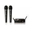 AKG WMS40 mini dual Vocal Set US45 A/C mikrofon bezprzewodowy podwójny (660.700 i 662.300)