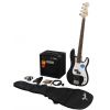 Fender Squier Precision Bass Black gitara basowa, zestaw (wzmacniacz Rumble 15, pokrowiec, akcesoria)