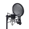 LD Systems DSM400 uniwersalny uchwyt mikrofonowy antywibracyjny typu ″koszyk″, 43-49 mm (czarny) z oson do mikrofonu typu Pop Filter (rednica 130 mm)