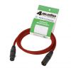 4Audio MIC PRO 6m Stealth Red przewd mikrofonowy w oplocie (czerwony) XLR-F - XLR-M (zcza czarne, zocone) Neutrik