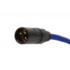 4Audio MIC PRO 6m Stealth Blue przewd mikrofonowy w oplocie (niebieski) XLR-F - XLR-M (zcza czarne, zocone) Neutrik