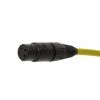 4Audio MIC PRO 1,5m Stealth Yellow przewd mikrofonowy w oplocie (ty) XLR-F - XLR-M (zcza czarne, zocone) Neutrik