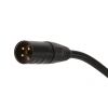 4Audio MIC PRO 3m Stealth Black przewd mikrofonowy w oplocie (czarny) XLR-F - XLR-M (zcza czarne, zocone) Neutrik