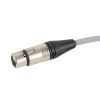 4Audio MIC PRO 6m Grey przewd mikrofonowy XLR-F - XLR-M z opask (szary) Neutrik