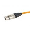 4Audio MIC PRO 3m Orange przewd mikrofonowy XLR-F - XLR-M z opask (pomaraczowy) Neutrik